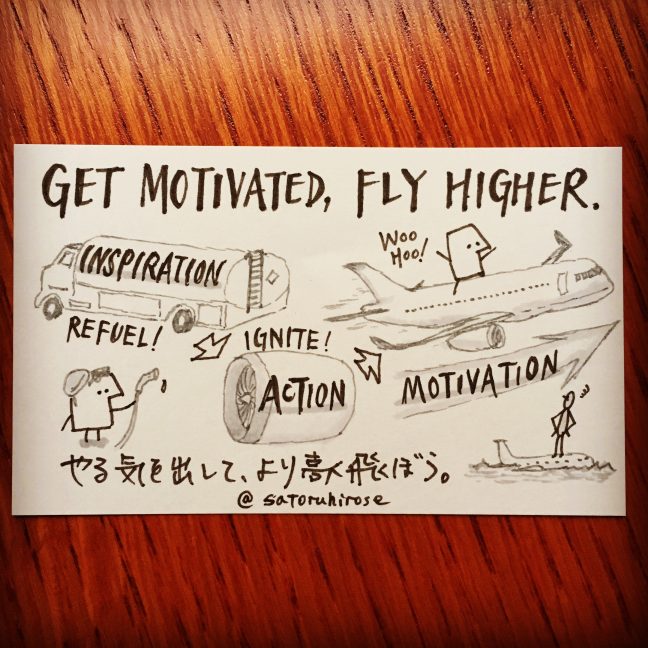 Get motivated, fly higher.