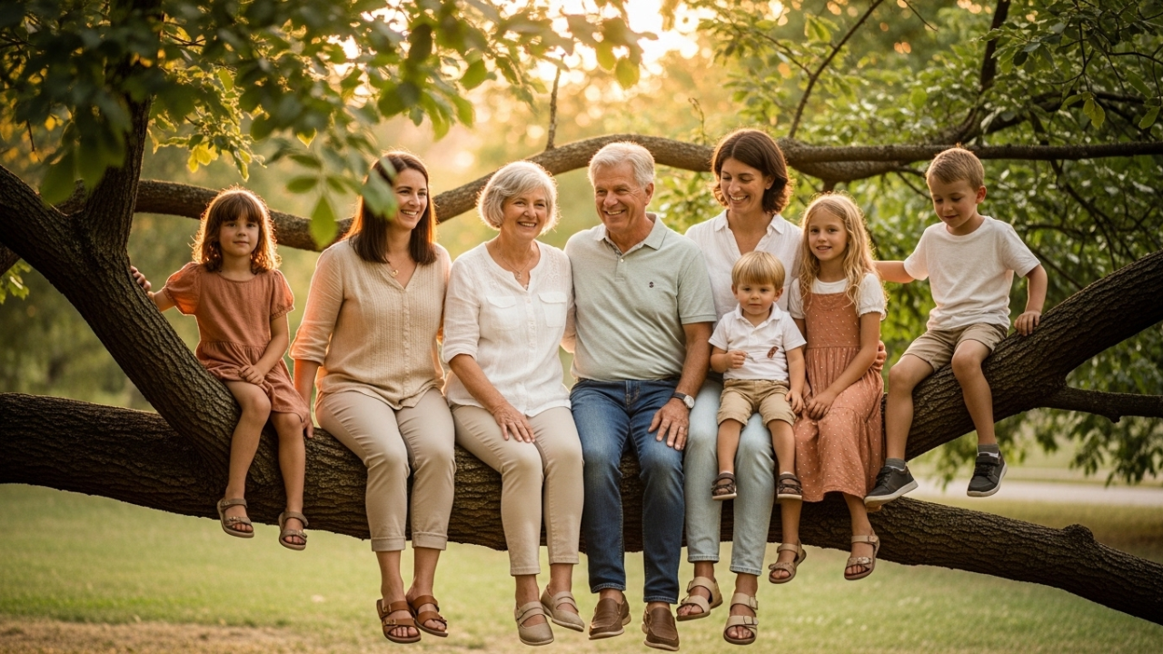 Choosing the Right Perch for a Family Photo