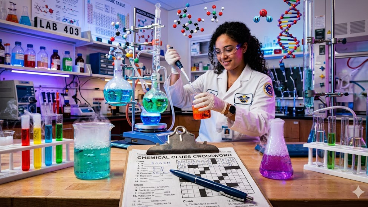 Chemical Reaction Ingredients Crossword