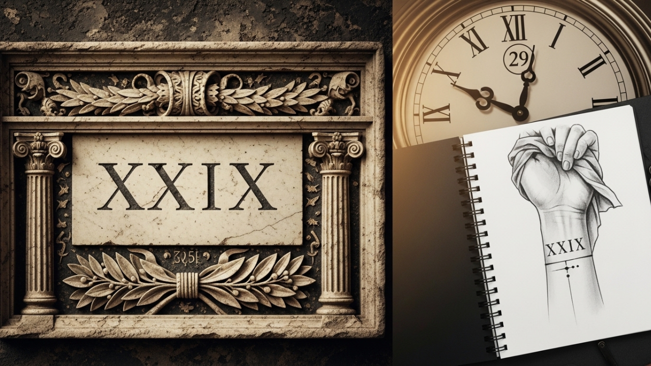 Twenty Nine Roman Numeral