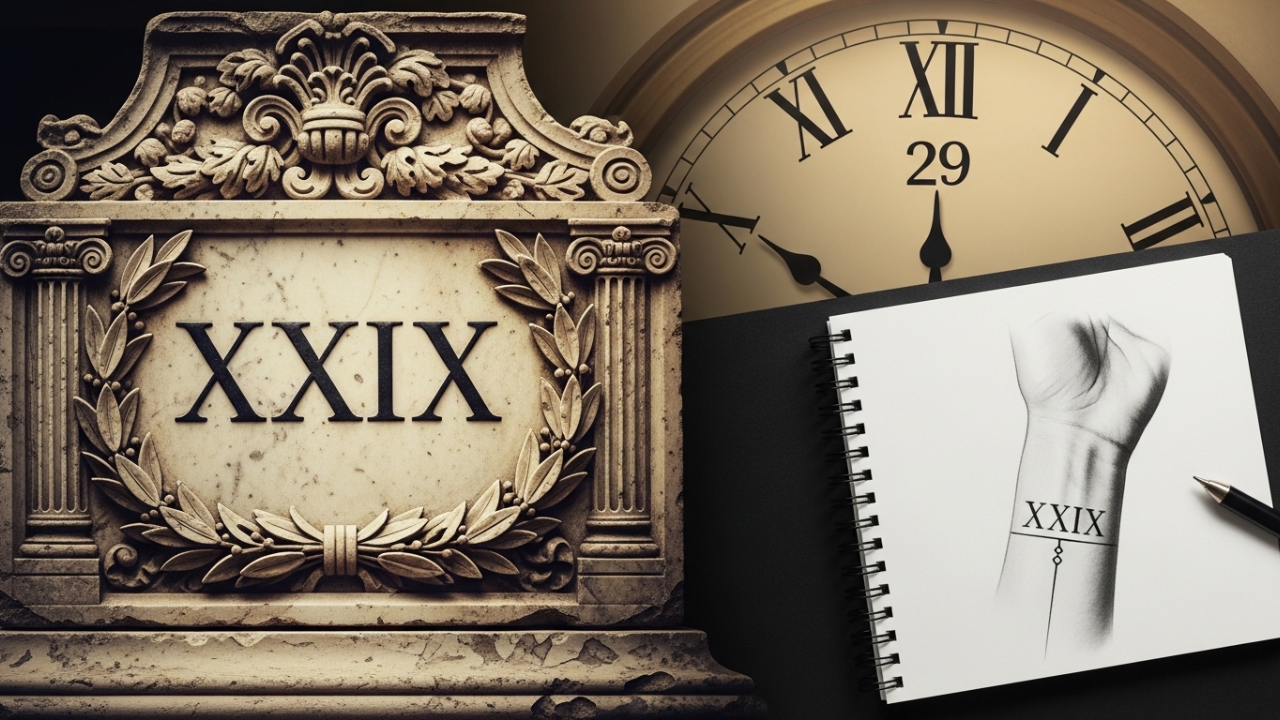 Twenty Nine Roman Numeral