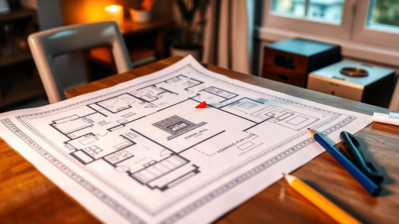 How to Draw a Fireplace on a Floor Plan
