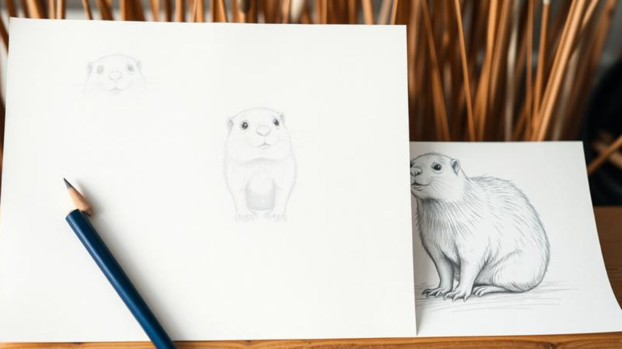 How to Draw a Muskrat