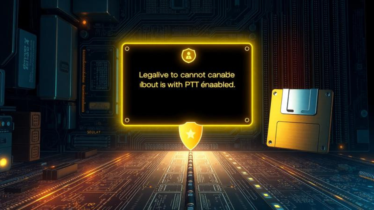 Legacy Option ROMs Cannot Be Enabled with PTT Enabled