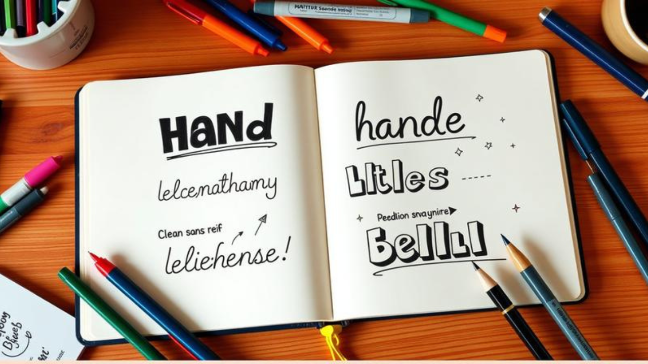 Sketchnote Typography: Lettering Styles for Visual Notes