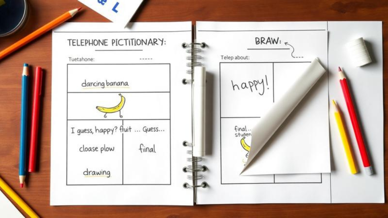 Telephone Pictionary Template: Easy Student Guide 2026