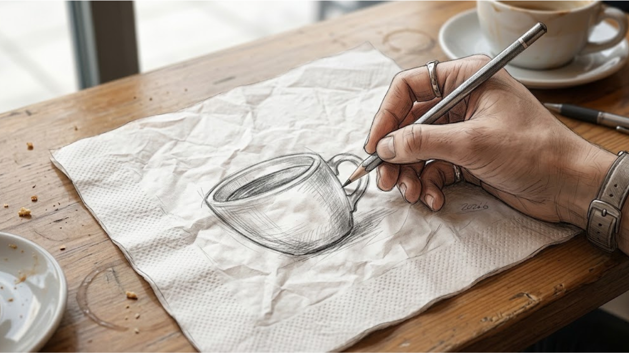Drawing on a Napkin: Easy Step-by-Step Guide for Students