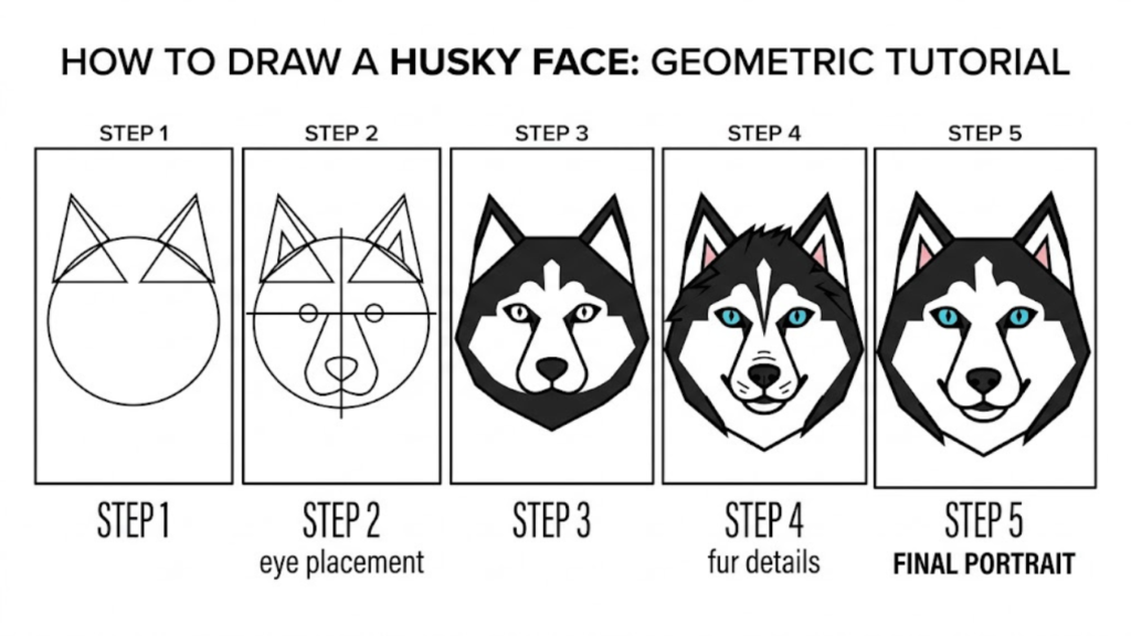 Husky Drawing 