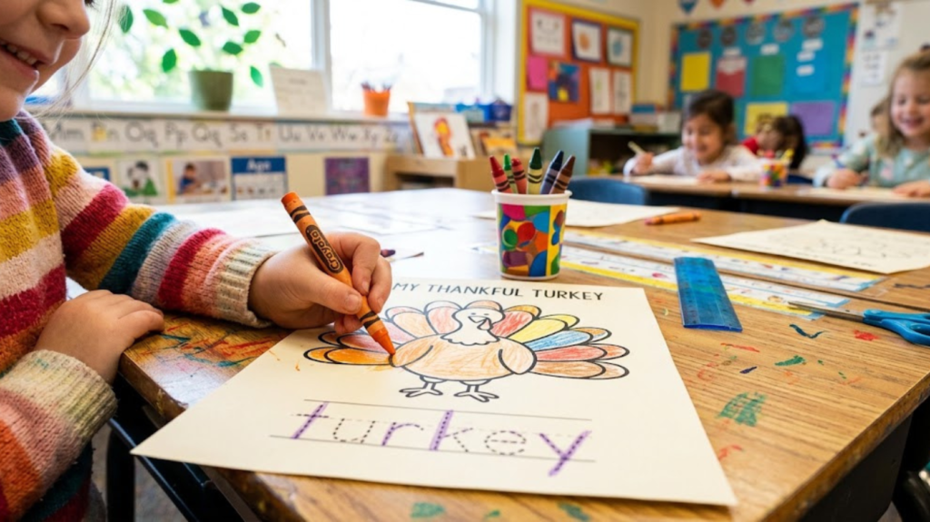 Thanksgiving Worksheets Coloring