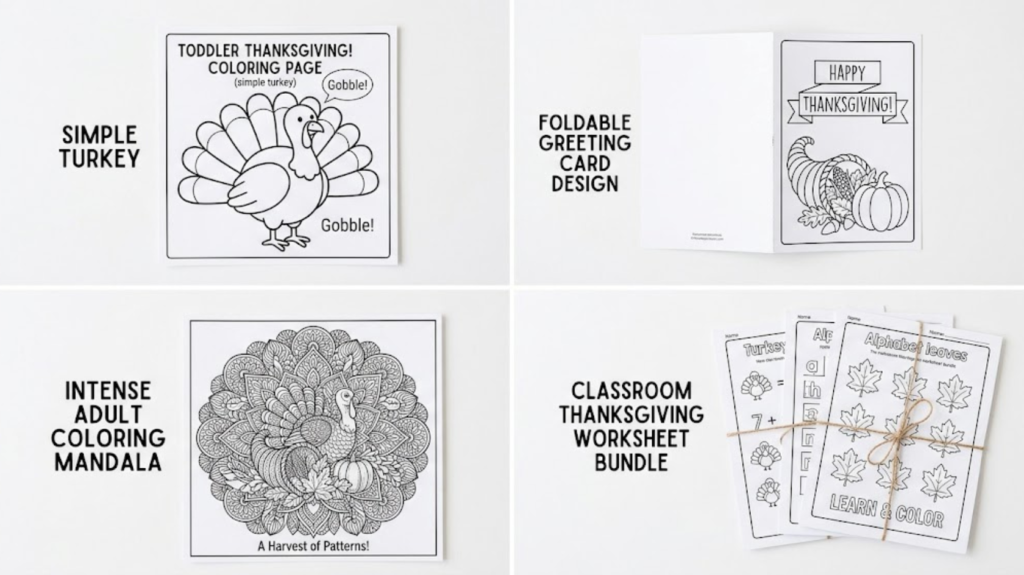 Thanksgiving Worksheets Coloring