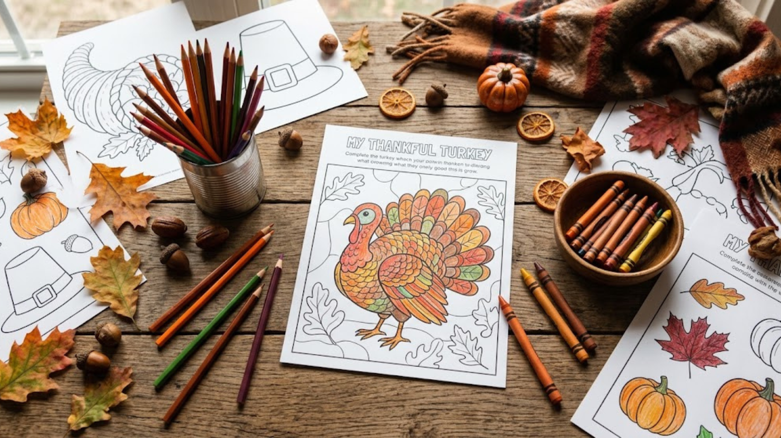 Thanksgiving Worksheets Coloring