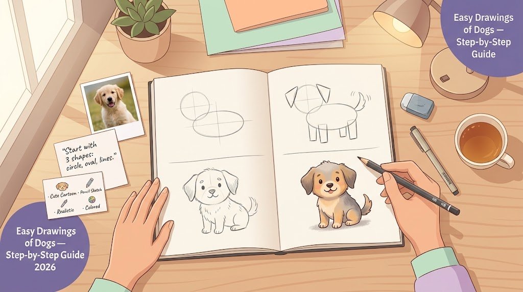 Easy Drawings of Dogs: A Simple Step-by-Step Guide for Beginners